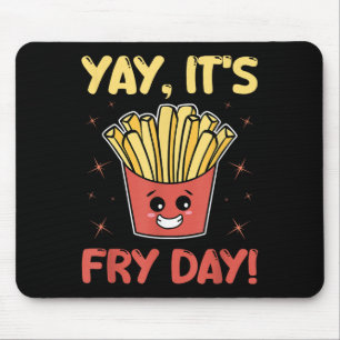 Grappige frietjes Graphic Volwassenen Kinder - Yay Muismat
