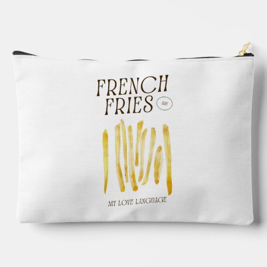 Grappige frietjes love pouch bag etui (Achterkant)