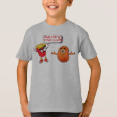 Grappige frietjes, snob Franse aardappelhoofd Humo T-shirt (Voorkant)