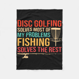 Grappige Frisbee Disc Golf En Visliefhebber Disc G Fleece Deken