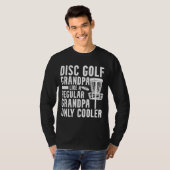 Grappige frisbee disc golf opa Frolf disc golfen T-shirt (Voorkant volledig)