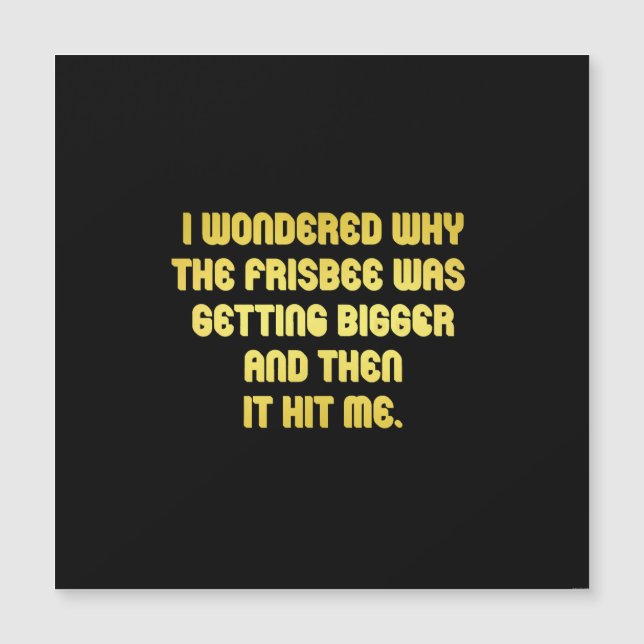 Grappige Frisbee grap (Voorkant)