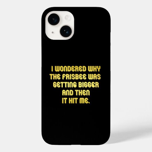 Grappige Frisbee-grap Case-Mate iPhone Case (Achterkant)
