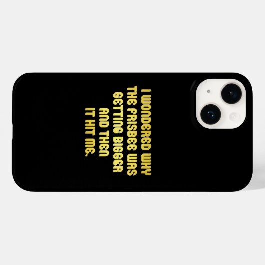 Grappige Frisbee-grap Case-Mate iPhone Case (Achterkant (horizontaal))