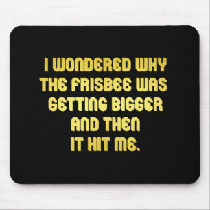 Grappige Frisbee grap Muismat