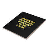 Grappige Frisbee grap Tegeltje (Zijkant)