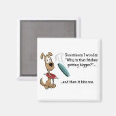 Grappige Frisbee magneet (Voorkant / Achterkant)