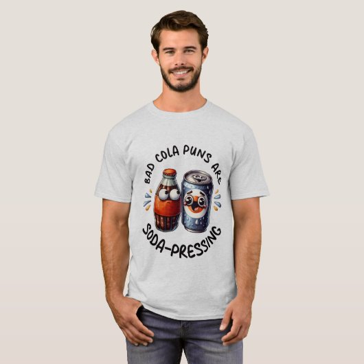 Grappige frisdrank woordkunst t-shirt (Voorkant volledig)