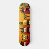 Grappige fruit emoji's persoonlijk skateboard (Voorkant)