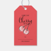 Grappige Fruit Pun Cherry Valentijn Gift Labels Cadeaulabel (Voorkant)