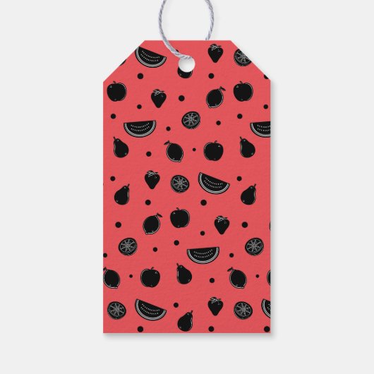 Grappige Fruit Pun Cherry Valentijn Gift Labels Cadeaulabel (Achterkant)