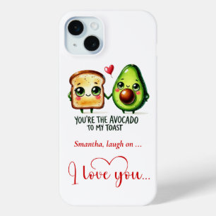 Grappige Fruit Puns Persoonlijke Valentijnsdag Tel iPhone 15 Mini Hoesje