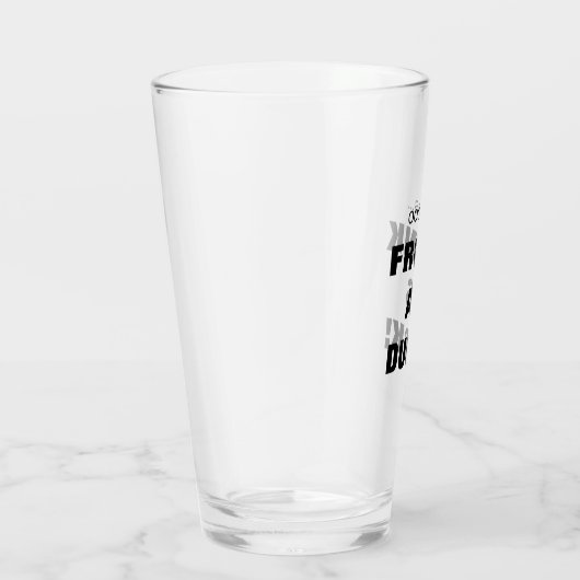 Grappige Frunk Als Eend! Bier Glas (Rechts)