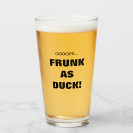 Grappige Frunk Als Eend! Bier Glas