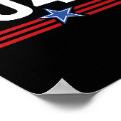 Grappige Fu47 Anti Trump Patriottische Pro Harris Poster (Hoek)