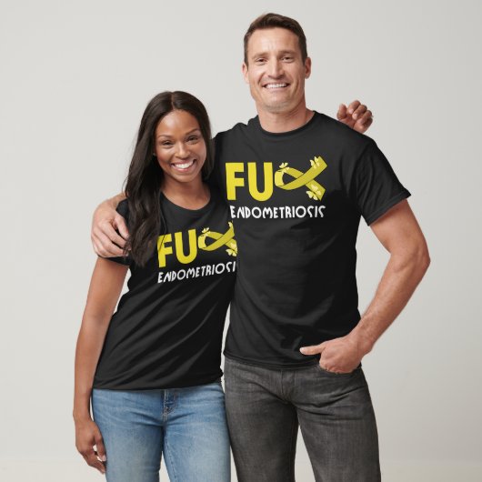Grappige FU endometriose voor endometriose krijger T-shirt (Unisex)