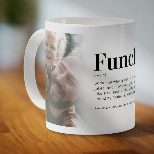 Grappige Funcle-definitie Oom Foto Koffiemok