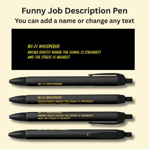 Grappige functie - Wi-Fi Whisperer Zwarte Inkt Pen
