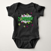 Grappige Funky Pop Art 'ZomBaby' Romper (Voorkant)