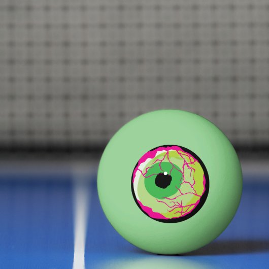 Grappige Funky Zombie Eyeball Beer of Pingpongbal (Net)