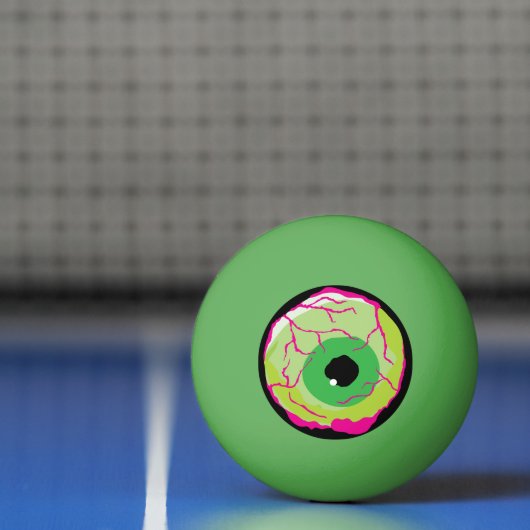 Grappige Funky Zombie Eyeball Beer of Pingpongbal (Net)