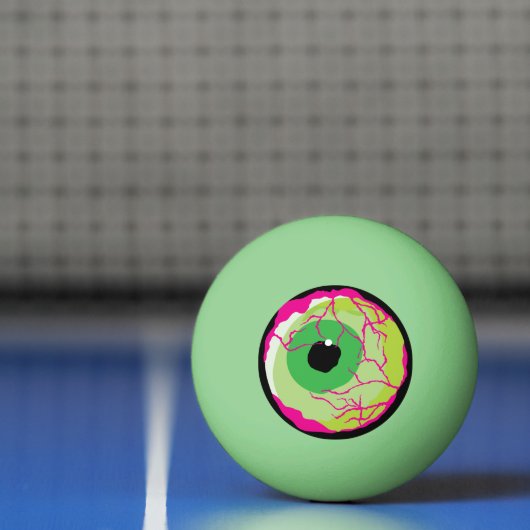 Grappige Funky Zombie Eyeball Beer of Pingpongbal (Net)