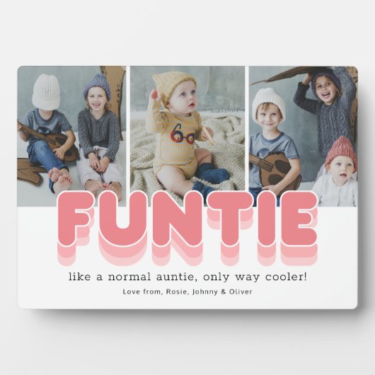Grappige Funtie Tante Foto Plaquette Fotoplaat (voorkant)