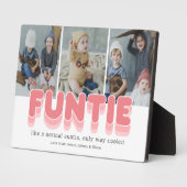 Grappige Funtie Tante Foto Plaquette Fotoplaat (Zijkant)