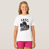 Grappige FURRurious auto rijdende kat T-shirt (Voorkant volledig)