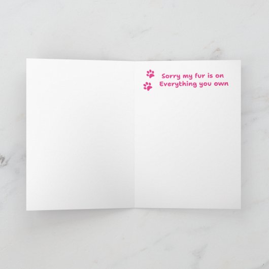 Grappige Furry Golden Retriever Moederdag Kaart (Binnen)