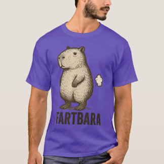 Grappige Furzende Capybara Furz Grap Punt fartbara T-shirt