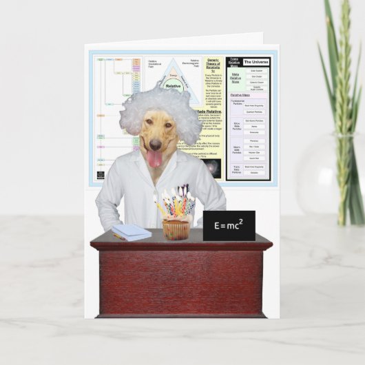 Grappige Fysica Lab Verjaardag Groet Kaart (Voorkant)
