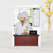 Grappige Fysica Lab Verjaardag Groet Kaart (Gele Bloem)