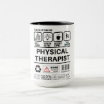 Grappige fysiotherapeut die informatie behandelt mok<br><div class="desc">Mok Funny Physical Therapeut Handling Informatie Gezegden Citaten Illustratie Modern/Trendy/Unique</div>