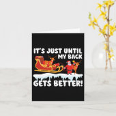 Grappige Fysiotherapeut Kerst PT Therapeut Xm Kaart (Gele Bloem)