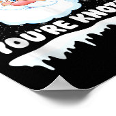 Grappige Fysiotherapeut Kerst PT Therapeut Xm Poster (Hoek)