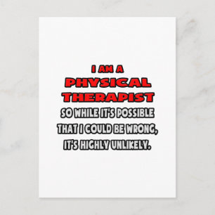 Grappige fysiotherapeut.. Zeer onwaarschijnlijk Briefkaart