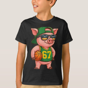 Grappige G Basketbal 67 Gen Alpha Slang Srts Manne T-shirt