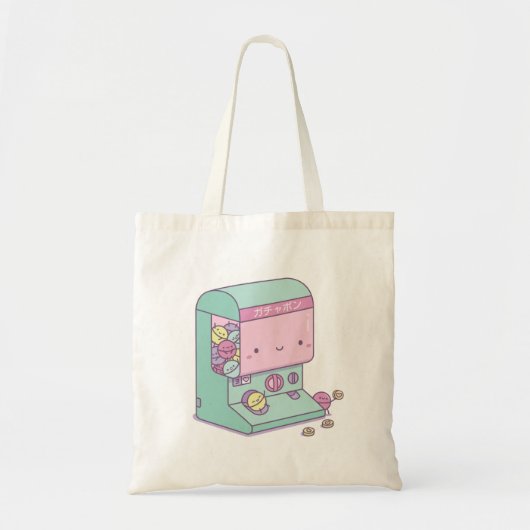 Grappige Gachapon Capsule Speelgoedmachine Ontsnap Tote Bag (Voorkant)