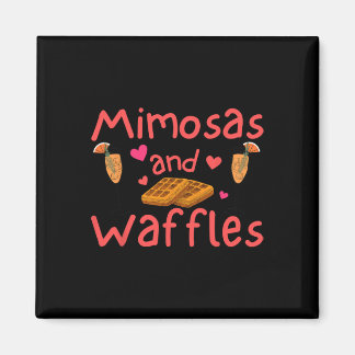 Grappige Galentine Mimosas En Wafels Vrouwen Vrien Magneet