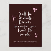 Grappige Galentine's Day vriendschap Briefkaart (Voorkant)