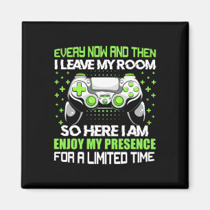 Grappige Gamer Af En Toe Verlaat Ik Mijn Kamer Gam Magneet