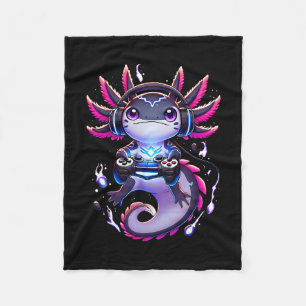 Grappige Gamer Axolotl Videospellen Retro Jongens  Fleece Deken