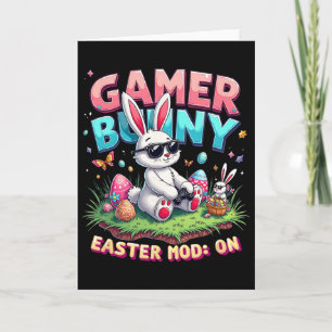 Grappige Gamer Bunny Pasen Mod Op Grappig Gaming C Kaart