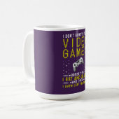 Grappige gamer citaat retro gaming mok (Voorkant links)