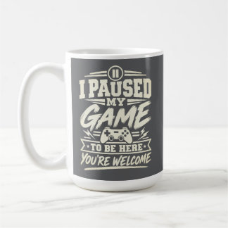 Grappige Gamer Citaten Ik Pauzeerde Mijn Game Koffiemok