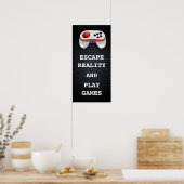 Grappige Gamer Citaten Poster (Keuken)