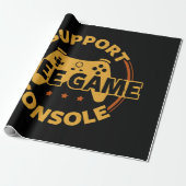 Grappige Gamer Console Protest Gamen Cadeaupapier (Uitgerold)
