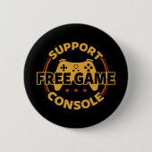 Grappige Gamer Console Protest Gamen Ronde Button 5,7 Cm (Voorkant)