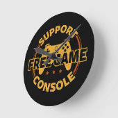 Grappige Gamer Console Protest Gamen Ronde Klok (Hoek)